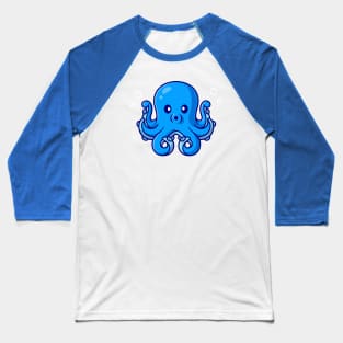Cute Octopus Cartoon Baseball T-Shirt